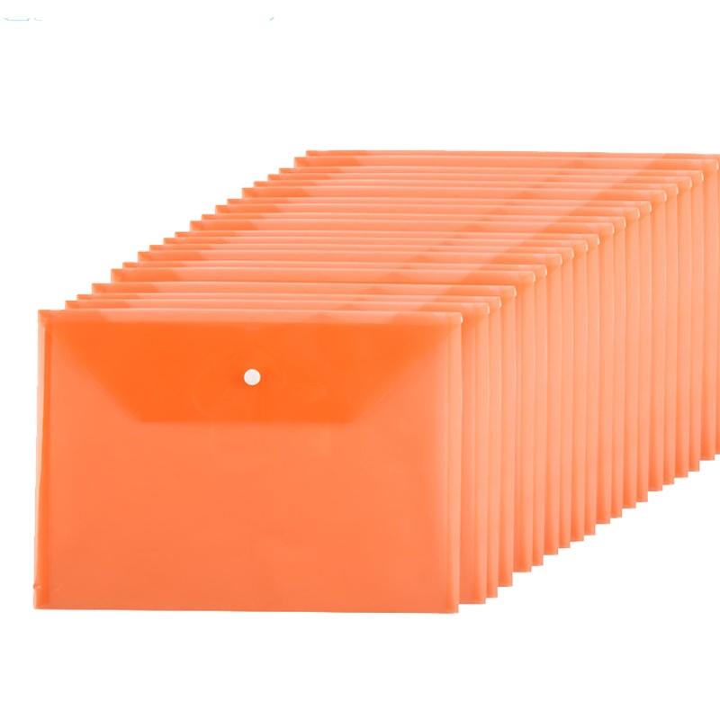 广博(GuangBo)A6398加厚款透明文件袋20只/装 按扣档案袋 资料袋 A4文件袋 收纳袋 办公用品文件套