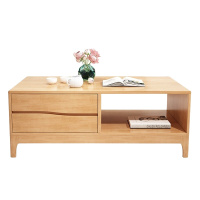 一米色彩 实木茶几北欧茶台客厅咖啡桌现代简约小户型方几原木茶桌 客厅家具