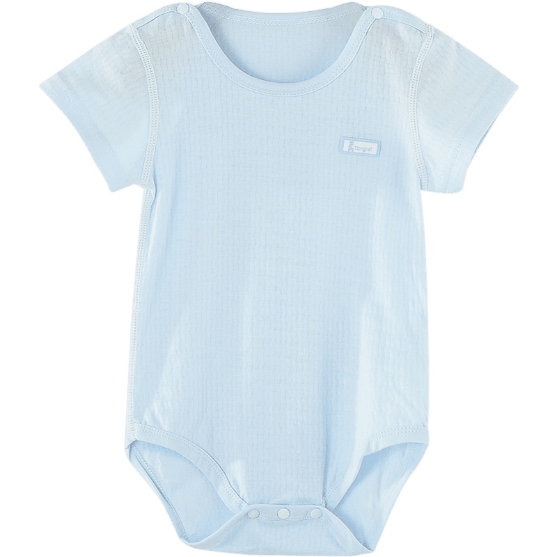 童泰(TONGTAI)母婴夏季婴儿衣服3-18月男女宝宝薄款纯棉半袖连体衣儿童内衣