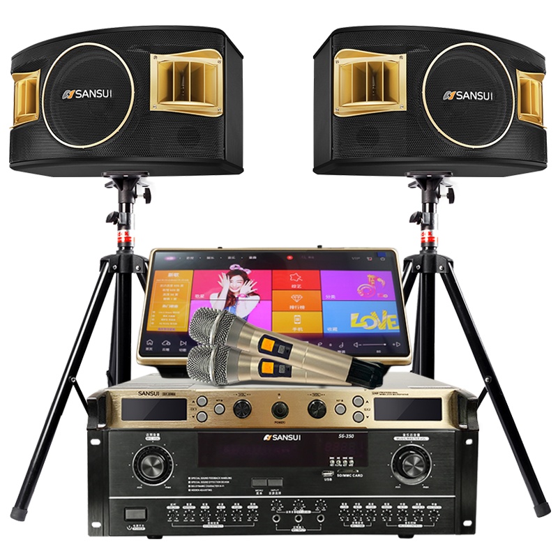 山水(SANSUI) SP2-11套装家庭影院家用客厅会议室专业效果器组合音箱电视KTV音响松川500G台式点歌机