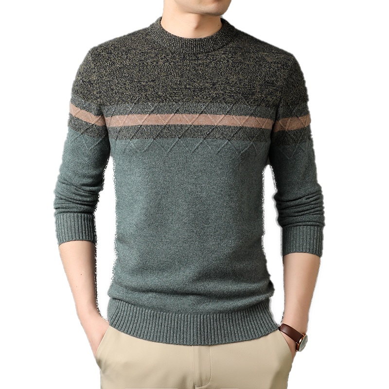 免费试穿 季拉链立领羊毛衫男士纯色韩版毛衣春装潮流内搭羊绒针织打底衫羊绒衫大牌官方旗舰店