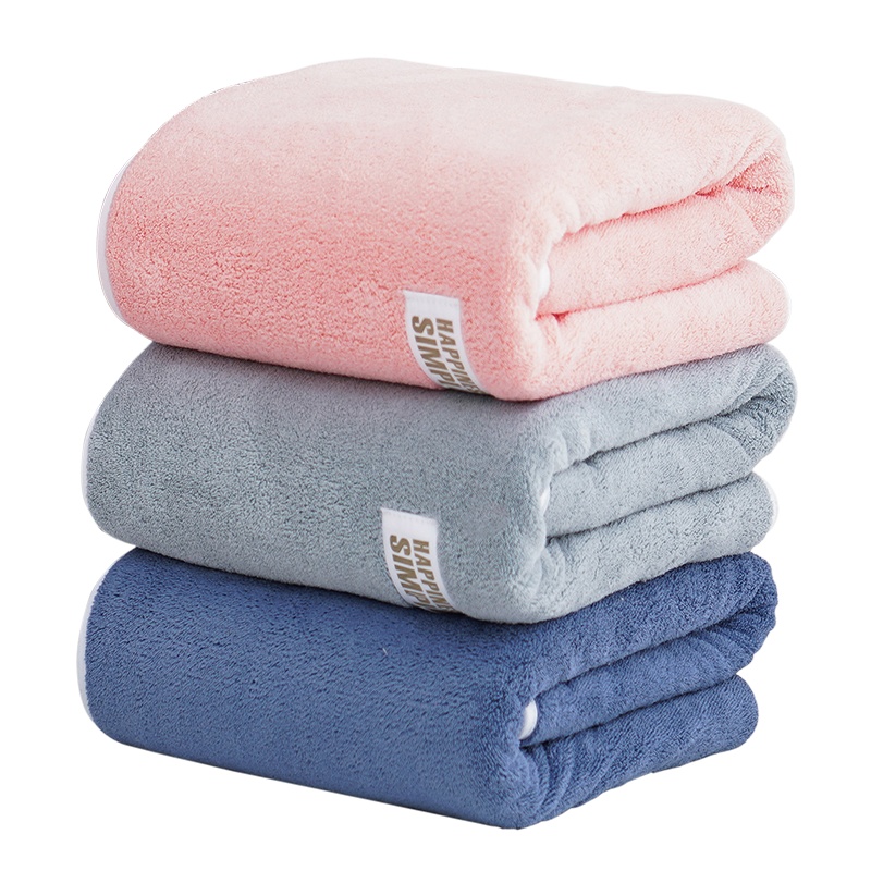 金菁(JINJING)浴巾加大加厚洗澡大毛巾素色简约亲肤酒店家用1条装