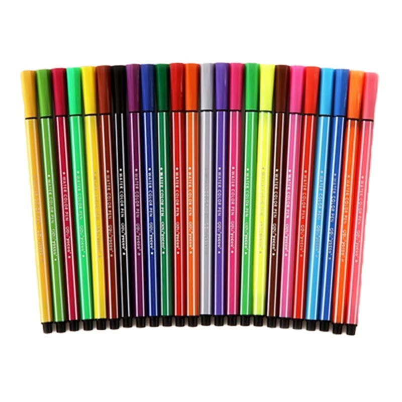 得力6954可水洗/24/色水彩笔 混色