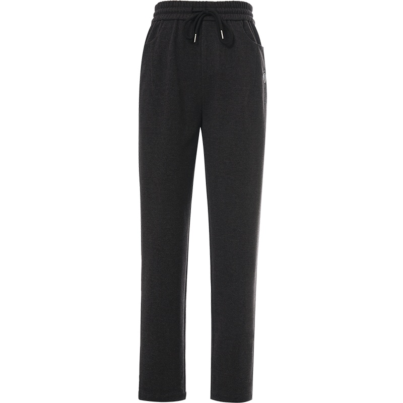 OUNIXUE欧昵雪 | [呢子抽绳收腰运动裤]秋冬季休闲高腰ins潮宽松哈伦裤女