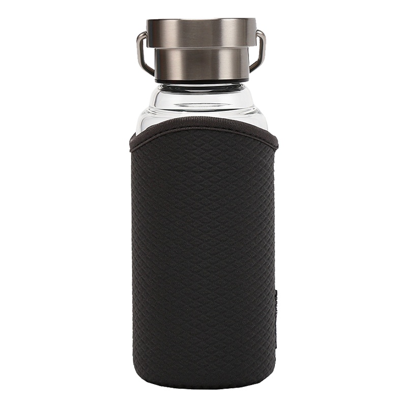 乐扣乐扣(lock&lock)便携式耐热玻璃水杯 LLG664 450ml