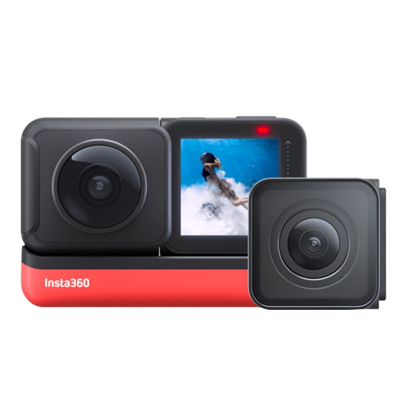 Insta360 ONE R 双镜头版 防抖运动相机4K广角 5.7K全景旅行Vlog滑雪机车摩托车骑行潜水跳伞