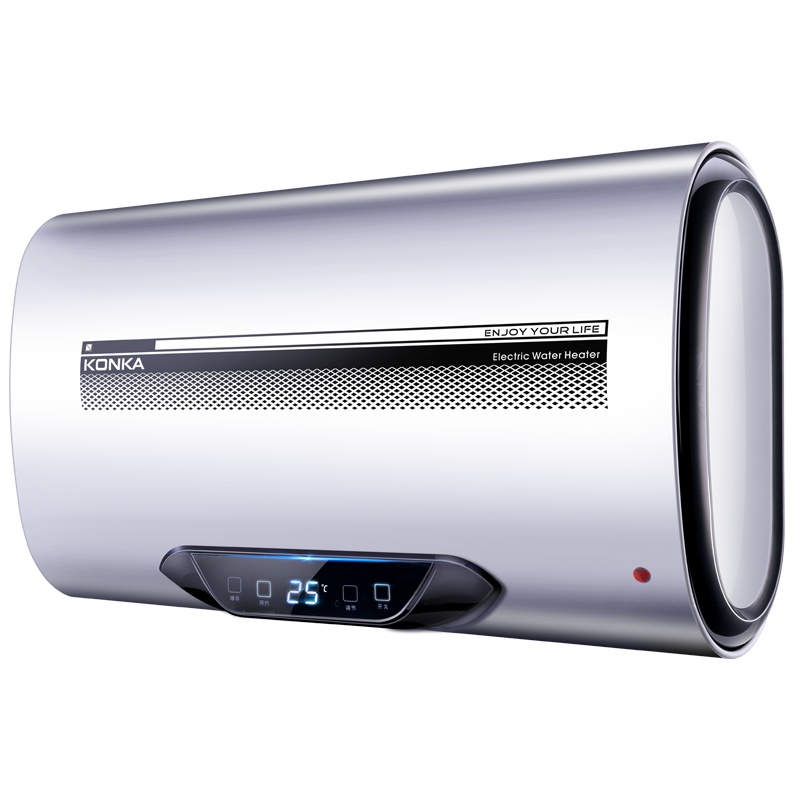 康佳(KONKA) 扁桶型储水式电热水器 遥控触摸屏 速热节能恒温 家用大容量 80升 3000瓦 DSZF-KW17