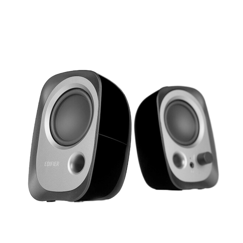 Edifier/漫步者 R12U 台式电脑有源音响低音炮家用2.0声道迷你笔记本小音箱USB 黑色