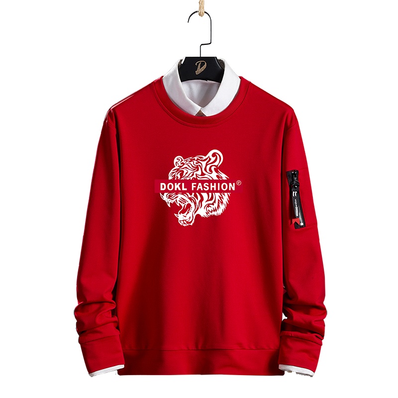 俞兆林(YUZHAOLIN)春秋季男士圆领潮牌卫衣韩版潮流上衣春秋款长袖男装