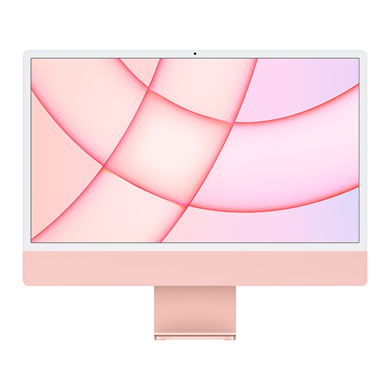 2021新款 Apple iMac 24英寸一体机电脑八核M1芯片 8核图形处理器 8G 256G粉色 MGPM3CH/A
