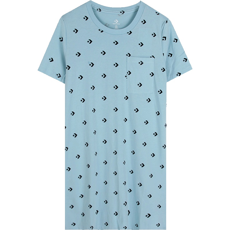 匡威（CONVERSE）女子长款休闲舒适时尚短袖T恤10005815