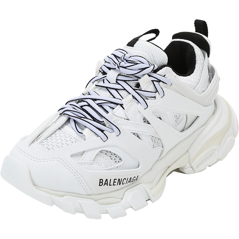 BALENCIAGA 巴黎世家 女士织物/聚氨酯等材质拼接做旧风格TRACK运动鞋老爹鞋542436 W3AC1