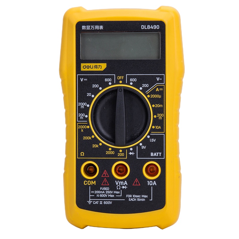 得力(deli) 数显万用表多用表电流表3-1/2位600V DL8490