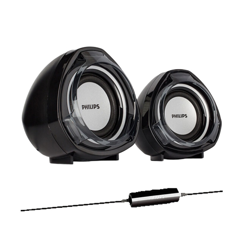 飞利浦(PHILIPS)音箱电脑音响家用台式机usb多媒体低音炮迷你便携小音箱