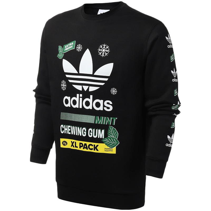 adidas阿迪达斯三叶草男装运动服休闲针织圆领卫衣FP7705