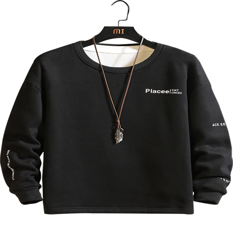 海德斯曼卫衣男2019年冬季男士加绒卫衣男款运动休闲保暖内搭T恤衫男士卫衣15353