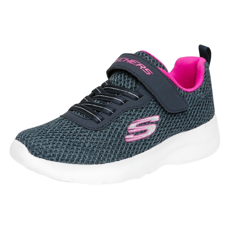 Skechers斯凯奇新品轻便女大童运动鞋魔术贴透气跑步鞋童鞋81319L