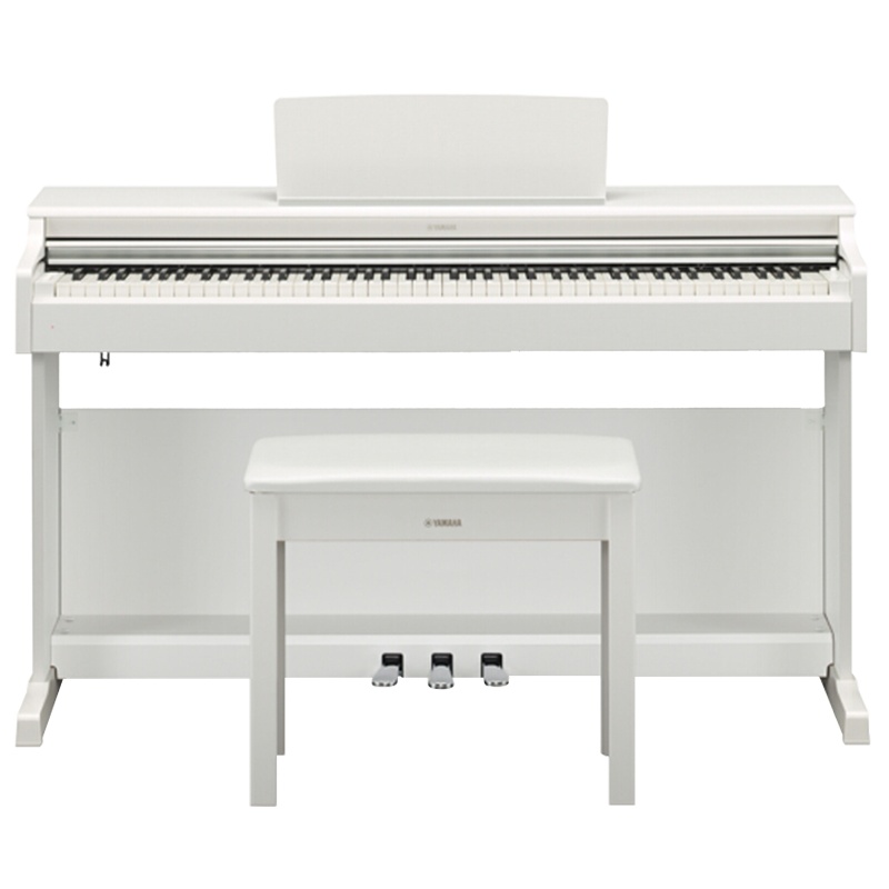 雅马哈(YAMAHA)智能电钢琴YDP-164WH电子数码钢琴88键重锤三踏板专业钢琴+官方标配双人琴凳