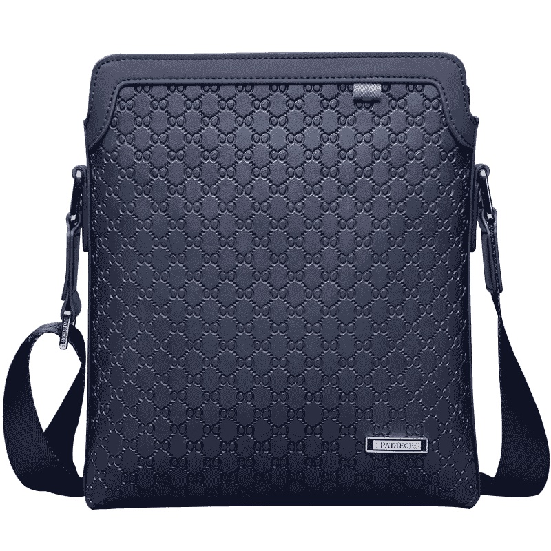 【顺丰配送】帕迪欧男包牛皮单肩包男士包包小背包商务休闲斜挎包时尚斜跨清