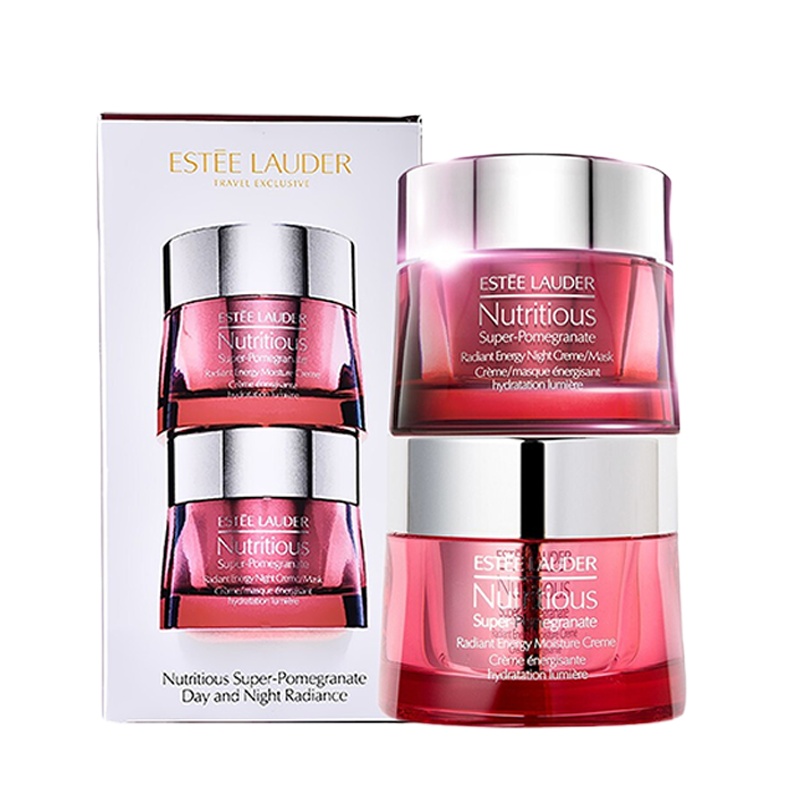 雅诗兰黛(Estee Lauder)日晚霜特润修护护理套装 红石榴日霜晚霜面霜套盒两件套 (日霜50ml+晚霜50ml)