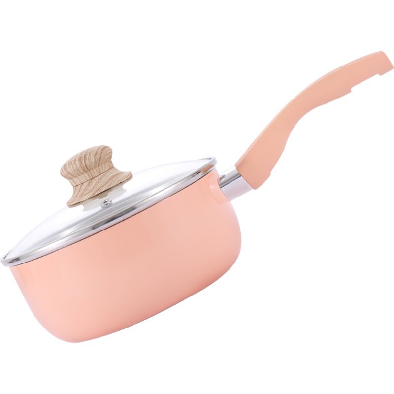 乐扣乐扣奶锅宝宝辅食不粘锅厨房电磁炉锅奶锅煤气灶solo不粘锅