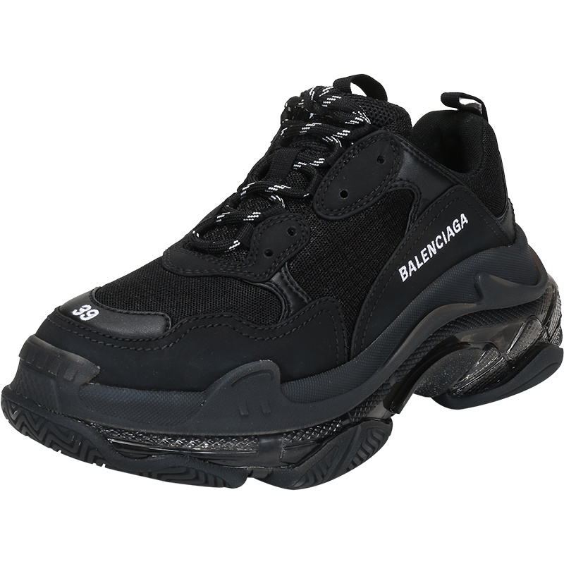 BALENCIAGA 巴黎世家 男士织物配皮气垫底系带休闲运动鞋 541624 W2FB1