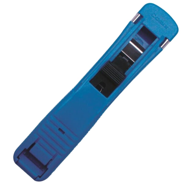 齐心(COMIX)推夹器夹纸器(配送夹子) B3395蓝色