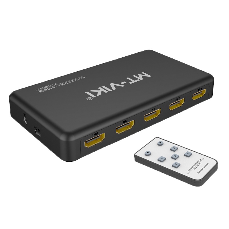迈拓维矩HD0501 高清HDMI2.0切换器5进1出 多电脑共享显示器支持4K@60HZ