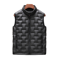 雅鹿男装冬季新品90白鸭绒防寒保暖无袖男士马甲羽绒服151YW033