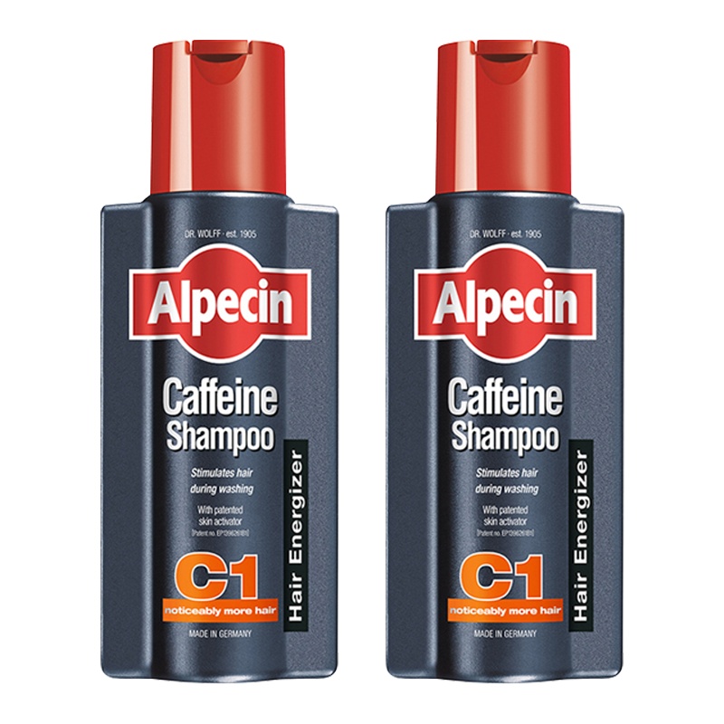 欧倍青(alpecin)洗发水C1德国进口 女士防脱发固发生发洗头膏 无硅油丰盈蓬松 控油清爽洗发露男士 两瓶装