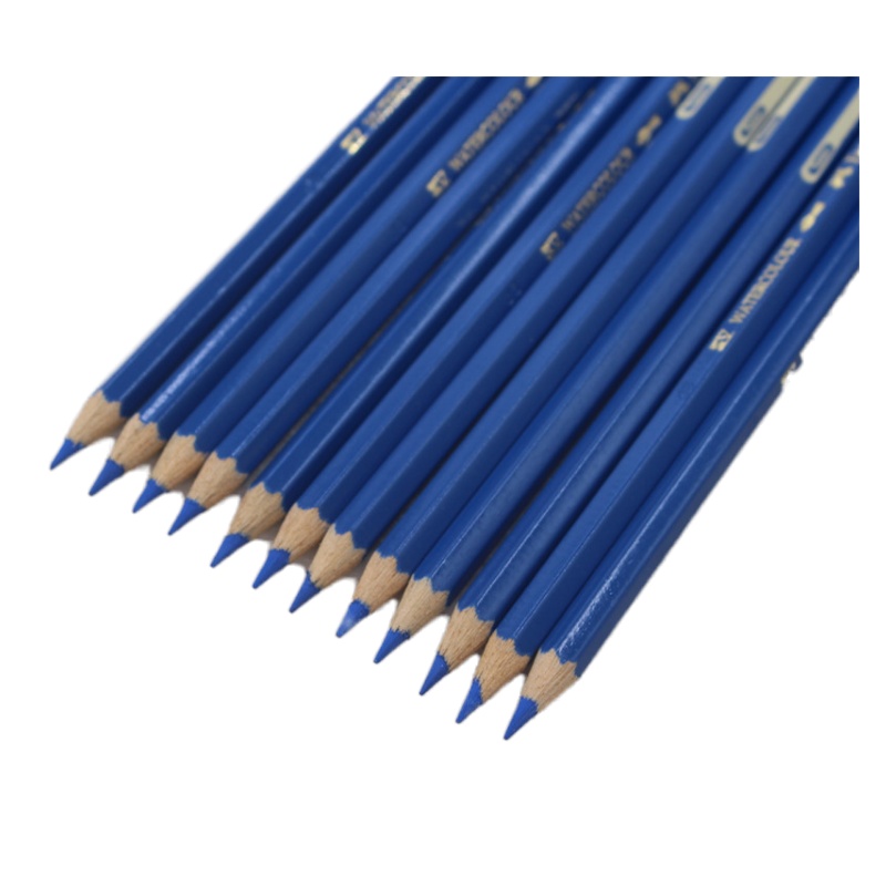 辉柏嘉水溶性油性铅笔绘图标图铅笔 12支/盒 蓝451