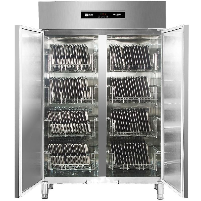 圣托(Shentop)高温热风循环餐具消毒碗柜 商用立式双门消毒碗柜 酒店饭店厨房大容量保温柜 RTD1000-B6