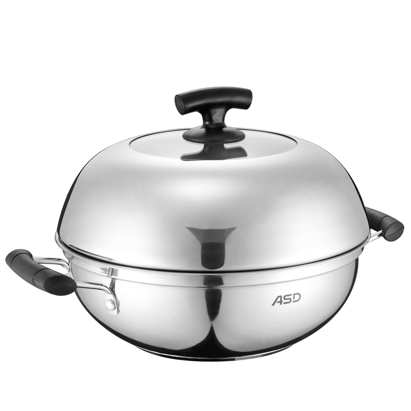 爱仕达(ASD) 28CM巧蒸多用蒸锅不锈钢蒸锅锅具QJ1728E带蒸格