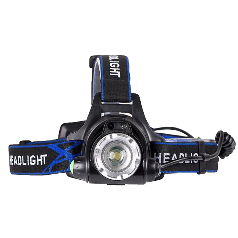 北山狼 手电筒头灯夜钓灯户外强光电筒矿灯头戴式充电灯泡超长续航防水 遥光led感应头灯（送充电锂电池*2+充电线）
