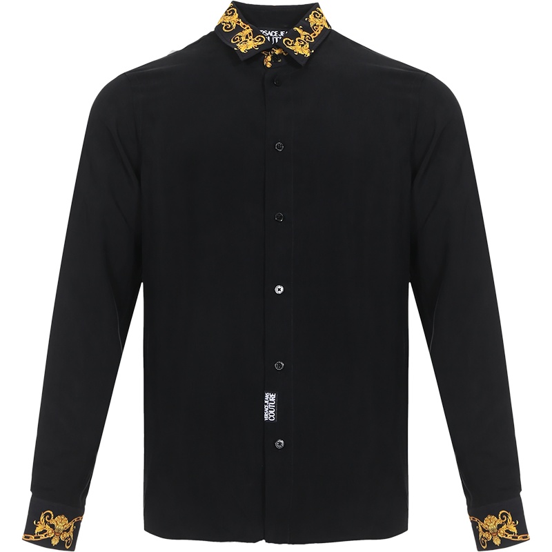 VERSACE JEANS COUTURE 范思哲 男士 铜氨纤维/粘胶纤维长袖衬衫 B1GVA6S2 07615