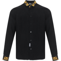 VERSACE JEANS COUTURE 范思哲 男士 铜氨纤维/粘胶纤维长袖衬衫 B1GVA6S2 07615