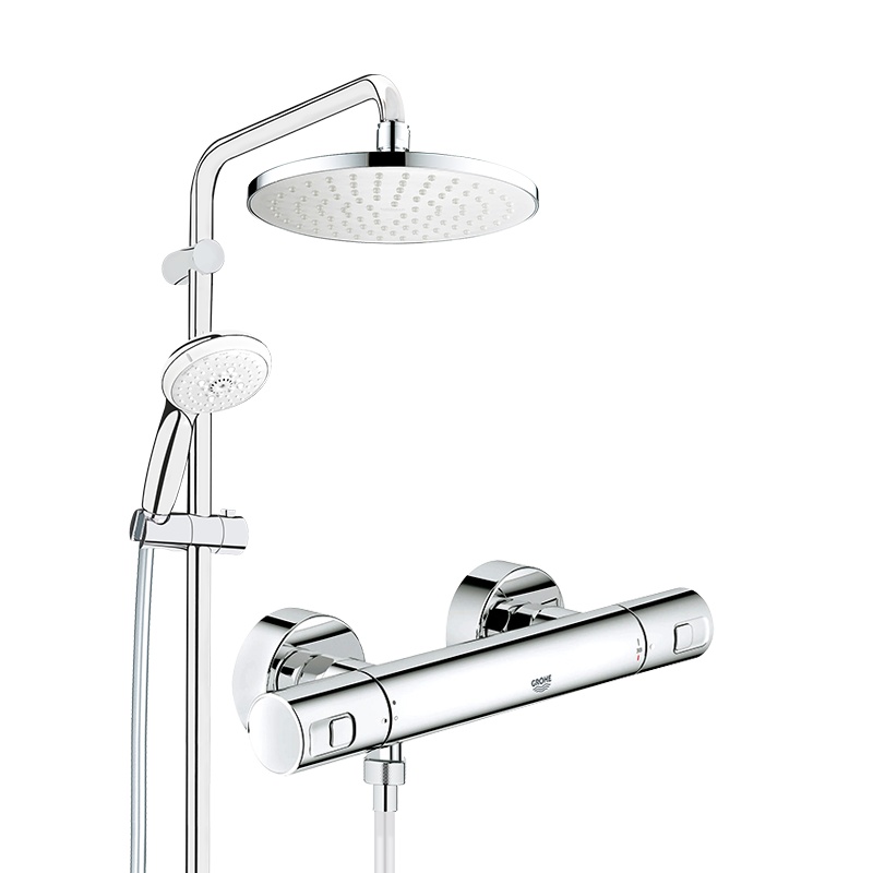 德国-高仪(GROHE)恒温花洒 淋浴花洒 花洒套装 卫浴花洒 瀑布式下出水 200MM顶喷