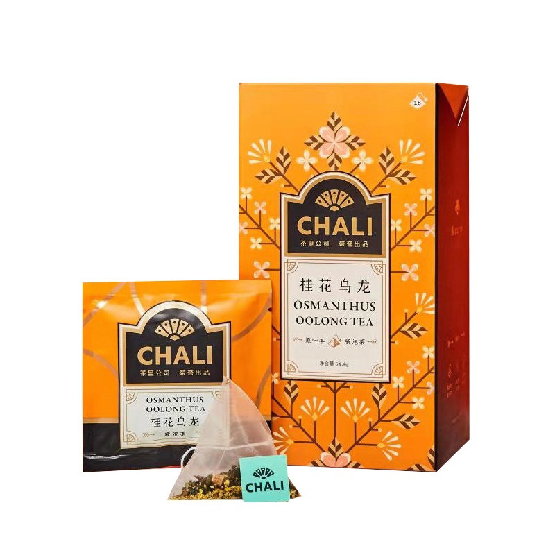 茶里(ChaLi)花草茶 桂花乌龙茶组合花茶原叶茶包三角袋泡茶18包/盒