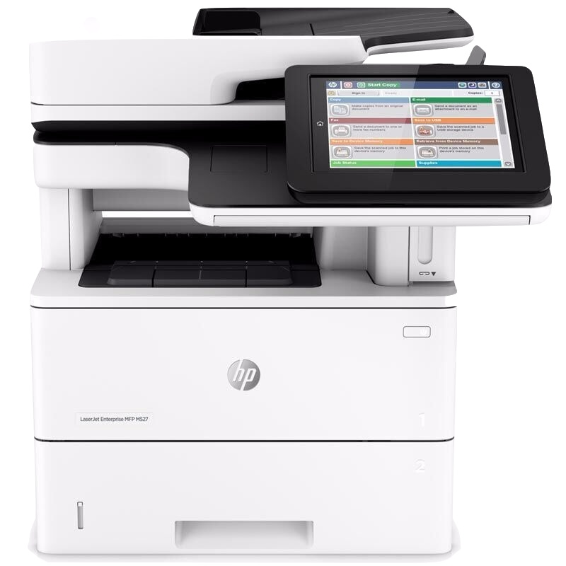 惠普(HP)LaserJet Enterprise MFP M527dn黑白A4自动双面复印扫描激光一体机(XL)
