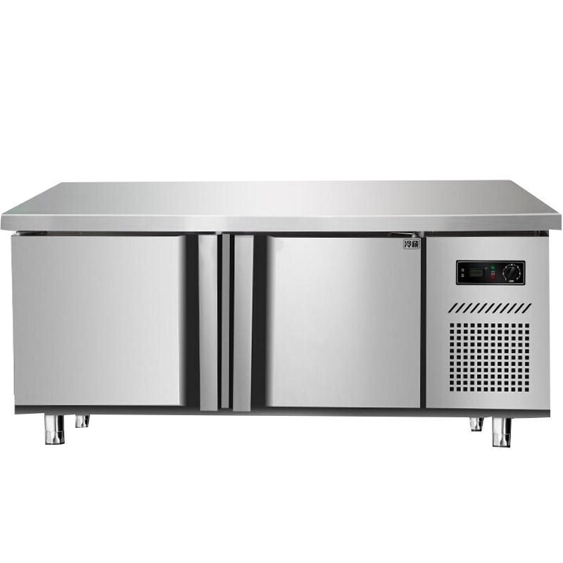 德玛仕(DEMASHI) 商用冰柜保鲜工作台操作砧板台冷藏冷冻柜 掩门砧头平台雪柜TDC-12A60CG 工程款全冷藏