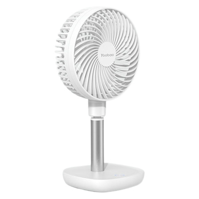 羽博 风扇小风扇F1 冰川蓝 4000mAh 小型电风扇便携式学生usb小电风扇台式家用大风力充电桌面可摇头小风扇