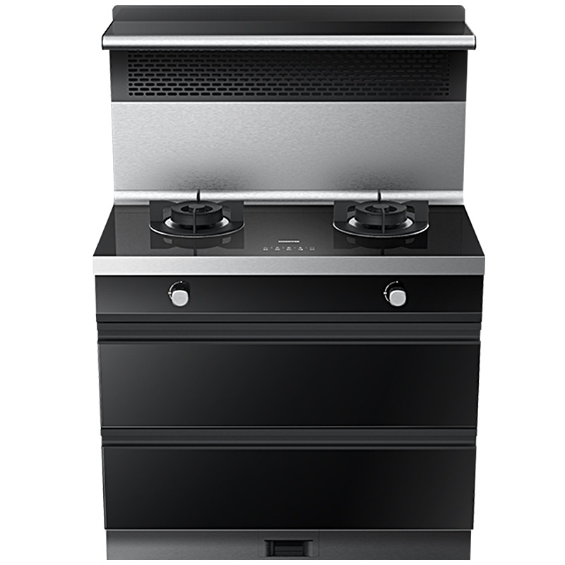 北斗星集成灶C6BX消毒柜侧吸油烟机一体灶易清洗天一无缝升级款钢化玻璃台面 液化气