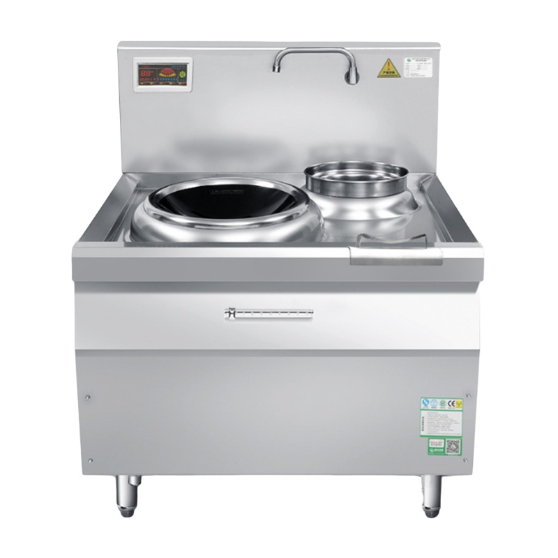 厨禾 CH-15XCL 单头单尾小炒炉 立式大功率商用电磁炉 电磁大锅灶 快餐连锁学校工厂单位食堂饭店厨房炊具15KW