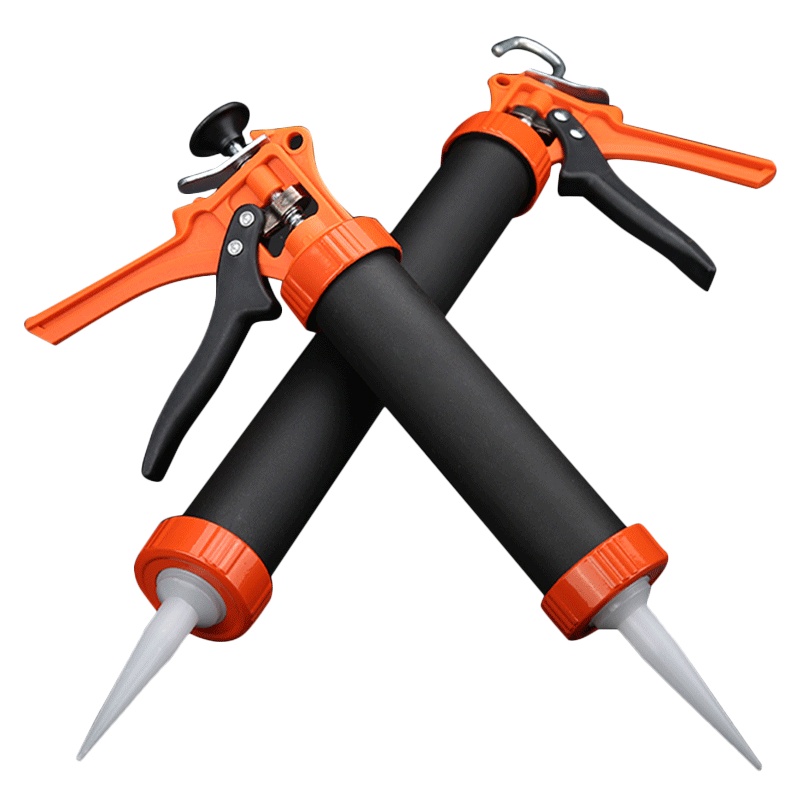 规格[升级铝合金旋转式胶枪 355*210mm 胶筒235mm] 胶枪工具结构胶枪手动玻璃枪打胶枪压胶软胶枪