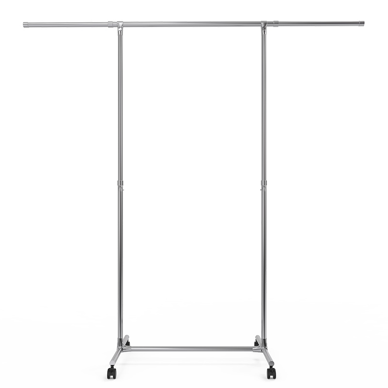 盼盼折叠晾衣架单杆不锈钢可伸缩升降晾衣杆室内晾衣神器升降晾衣架