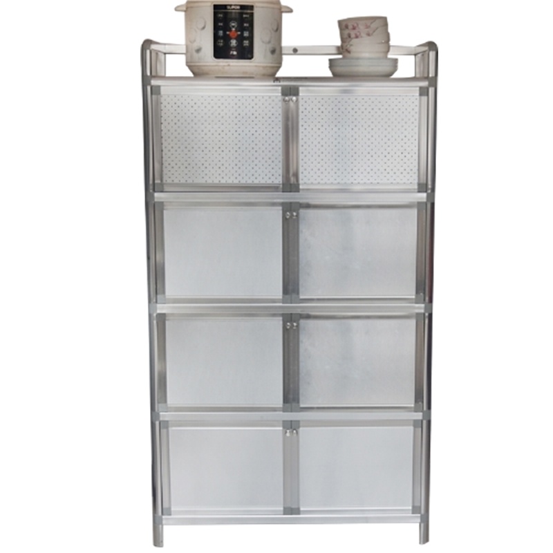 碗柜不锈钢厨房橱柜符象茶水灶台柜铝合金储物柜餐边柜阳台柜