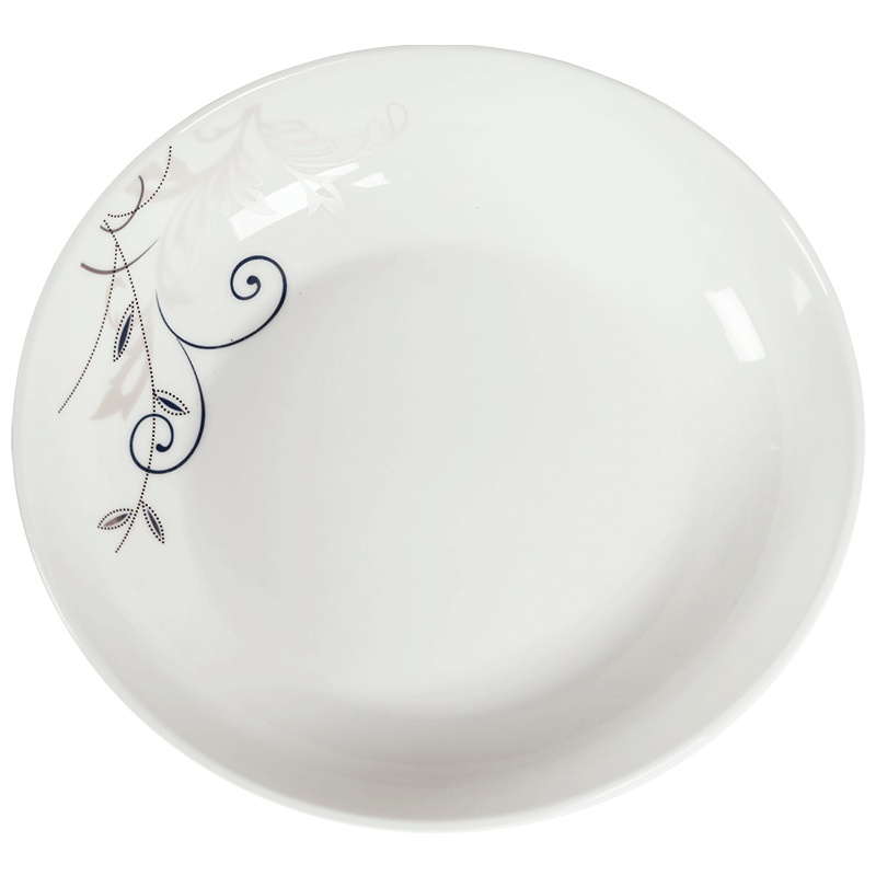 灵孜格 景德镇家用陶瓷碗盘碟套装 6头家庭餐具饭碗菜盘筷子可微波【七彩家庭套装6头（破损包补寄包赔)】