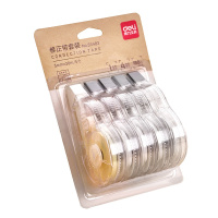 得力deli33483大容量套装修正带学生修改带办公用品修正带套装5个装