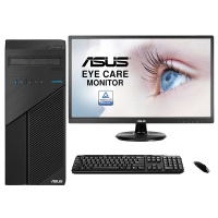 华硕(ASUS)商用台式电脑D500TA 21.5寸(I5-10400 4GB 128G固态+1T 中标麒麟V7.0 )