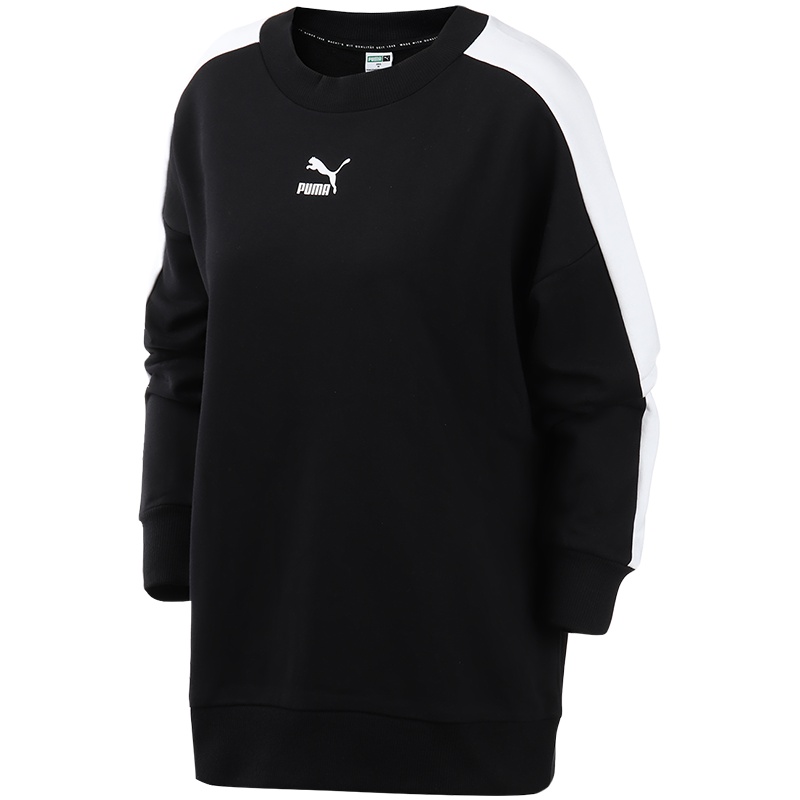 PUMA彪马女装运动服休闲百搭跑步健身训练圆领卫衣595932